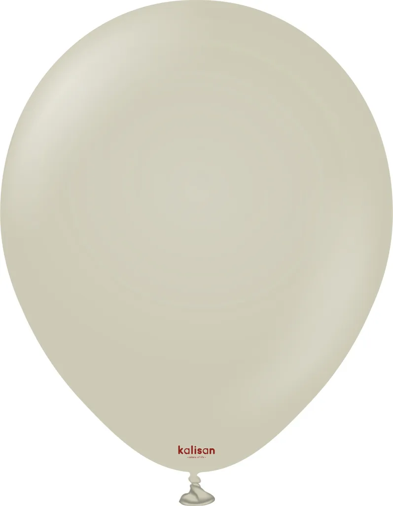 Ballons Kalisan Retro Stone gris en latex de 30 cm - Lot de 100 pièces
