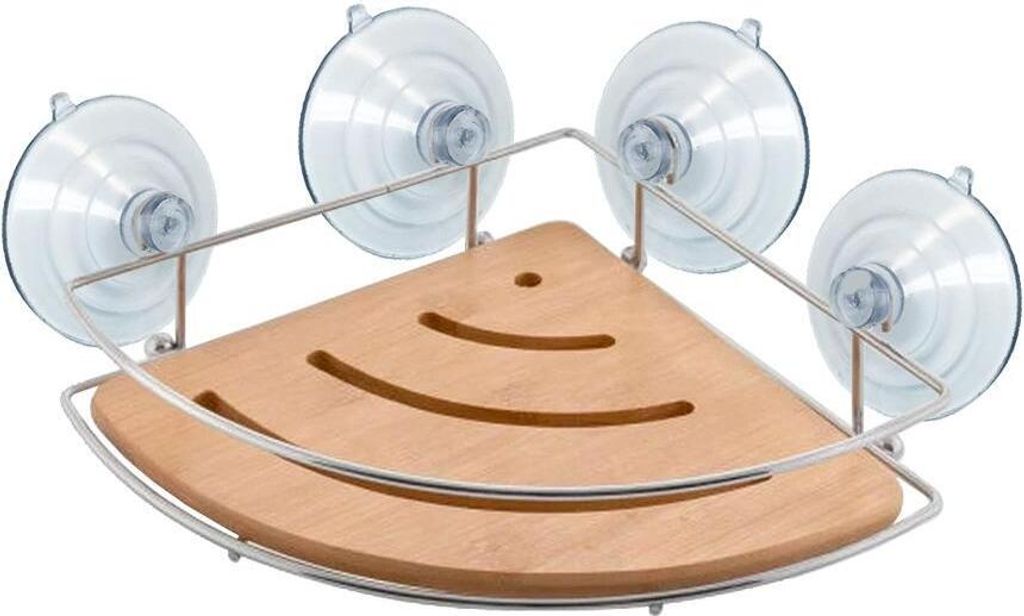 Eckregal Bonja, Bambus, 1 Boden Produktbild 