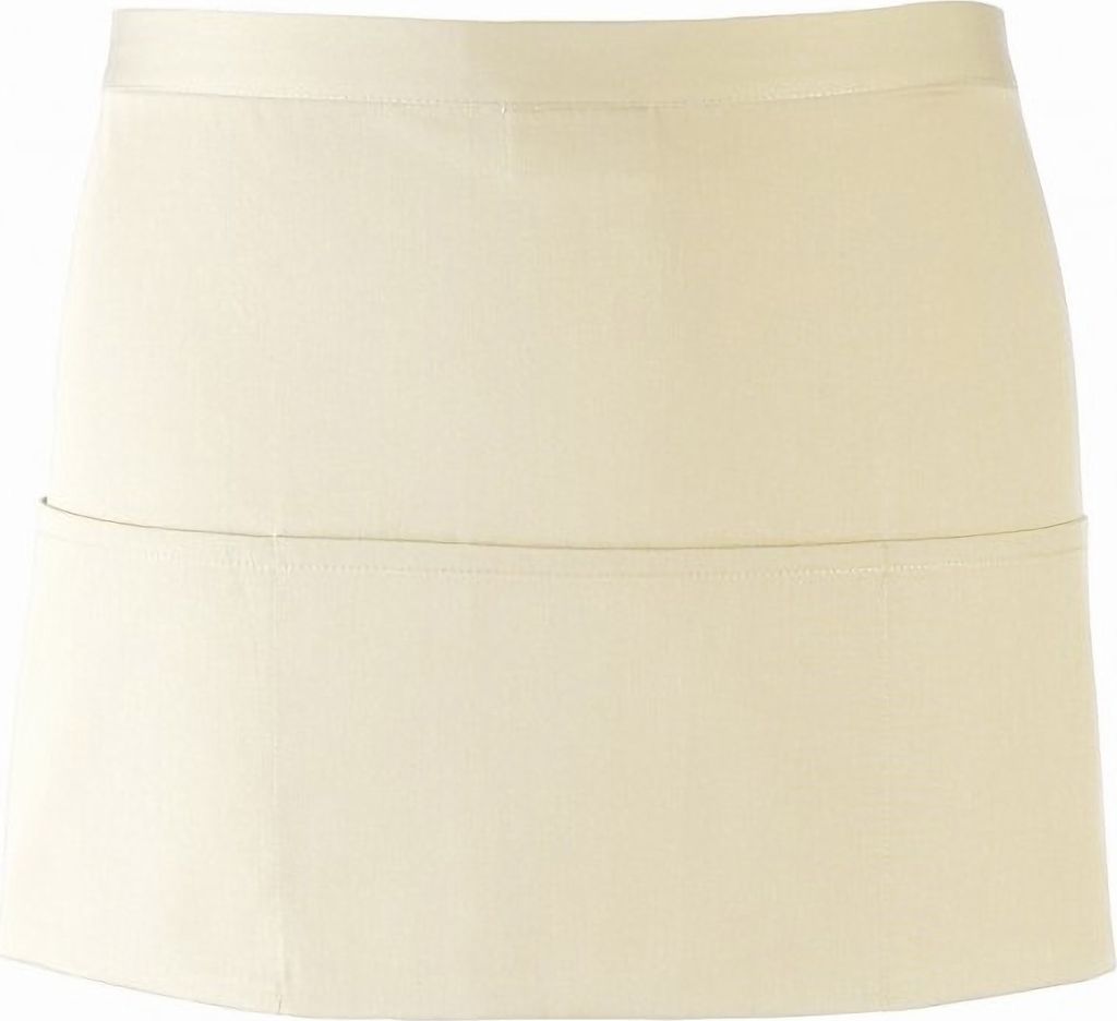 Premier Damen Schürze mit 3 Taschen bunt RW1070 (Einheitsgröße) (Natur)