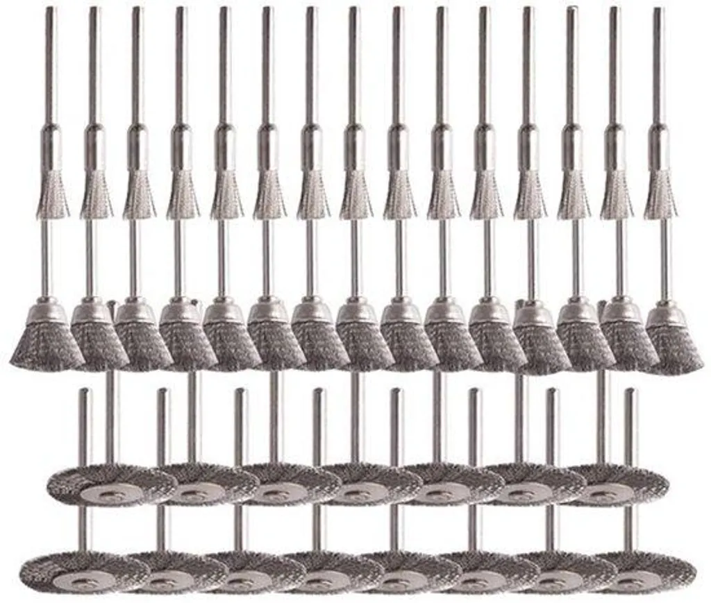 Kit brosses de nettoyage 45 pièces pour foreuse et retrait de rouille