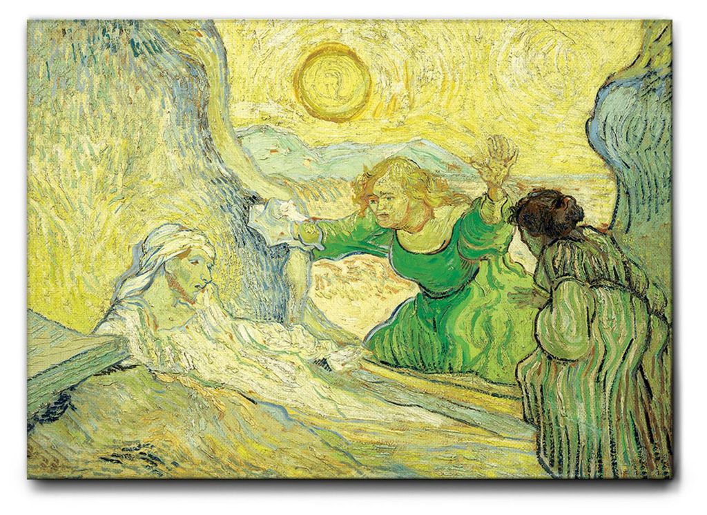 Giallobus - Die Auferstehung des Lazarus - Vincent Van Gogh - 70L x 50B cm - Bild - Leinwand mit Standardrahmen