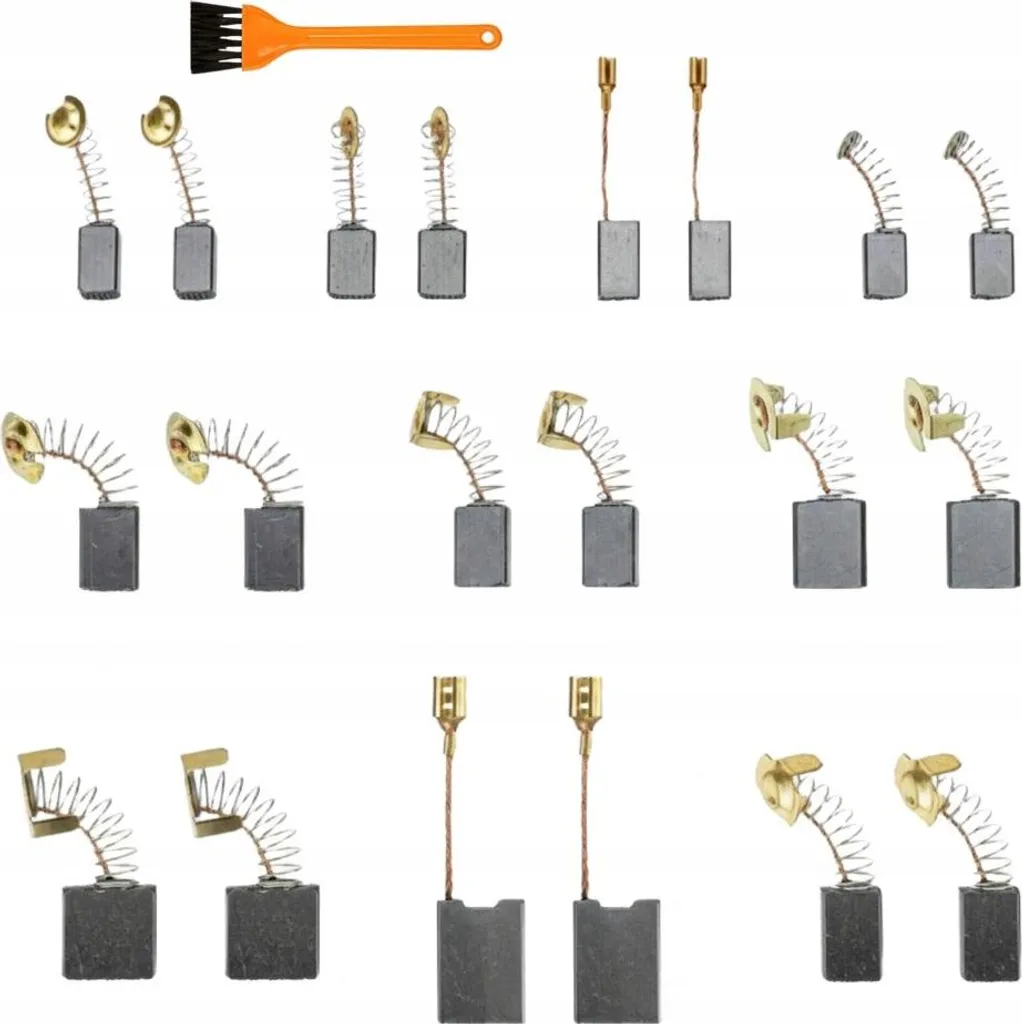 Jeu de 10 charbons moteur pour perceuse et meuleuse électroportative