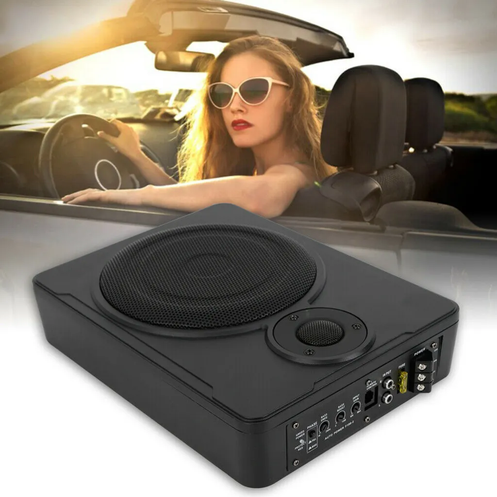 Amplificateur de Basse Voiture 8'' 600W pour Gain de Place sous Siège