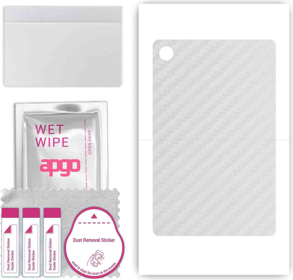 apgo Rückseite Schutzfolie, Skin, kompatibel mit TCL Tab 10 FHD 4G, Hinten Displayschutzfolie aus Vinylfolie, kratzfest, einfache Montage - Transp...