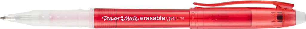 Stylo Gel Rouge Effaçable Paper Mate Replay avec Gomme de Précision 0.7