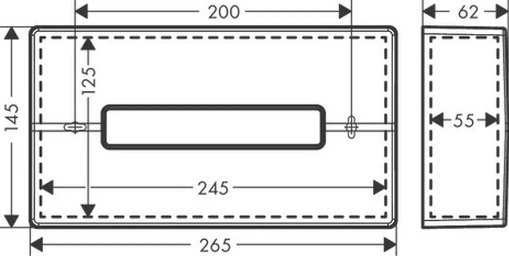 Porta Salviette Hansgrohe AddStoris 41774000 - Estetica Minimalista - 2