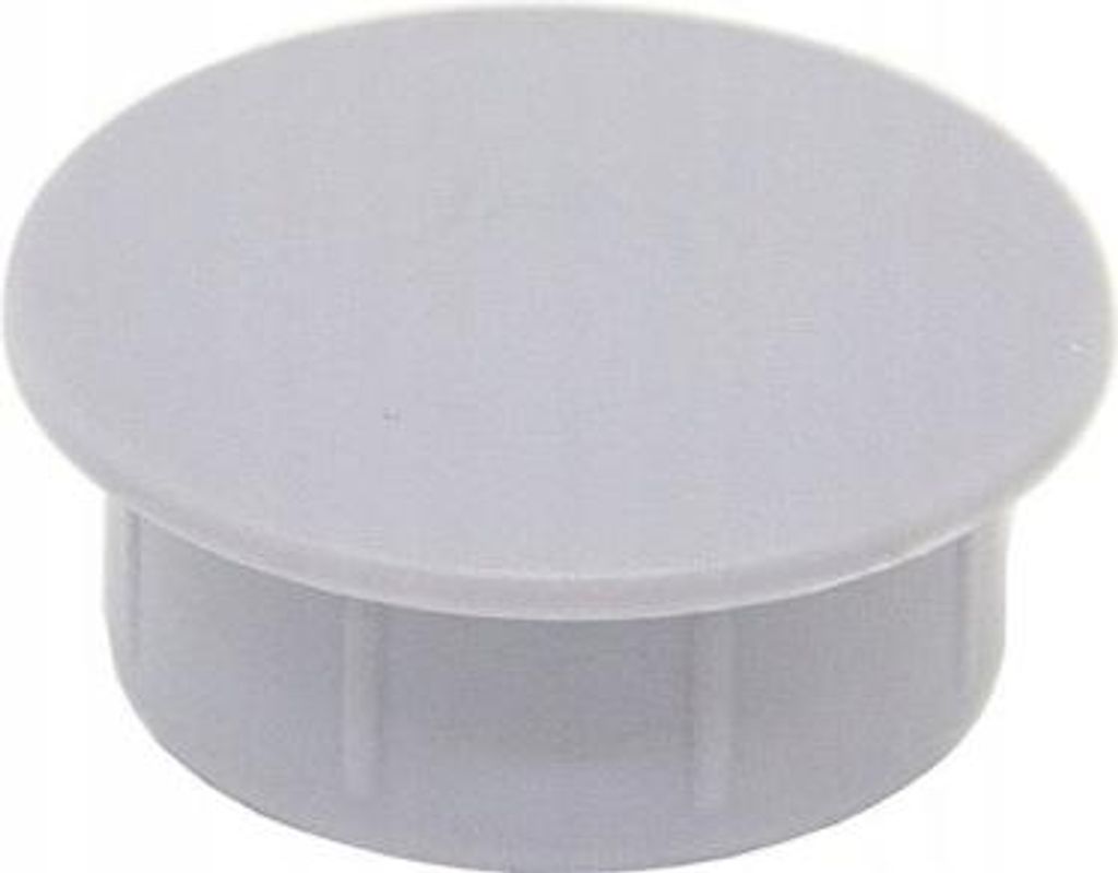 LogistSystem - 10x Abdeckstopfen 3mm - Grau - Kunststoff Lochstopfen PE - Blindstopfen - Abdeckkappen - Endkappen - Verschlusskappen - für Bohrlö...