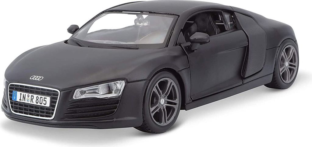 Maisto 31281M - Modellauto - Audi R8 (schwarz, Maßstab Produktbild 1