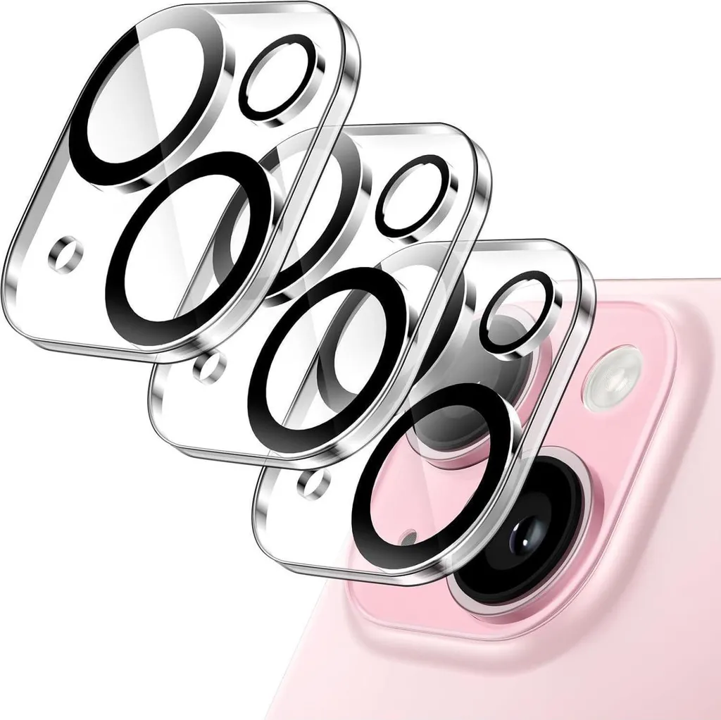 Verre Trempé Caméra iPhone 15 & 15 Plus HD Clair - Protection 9H Intégrale