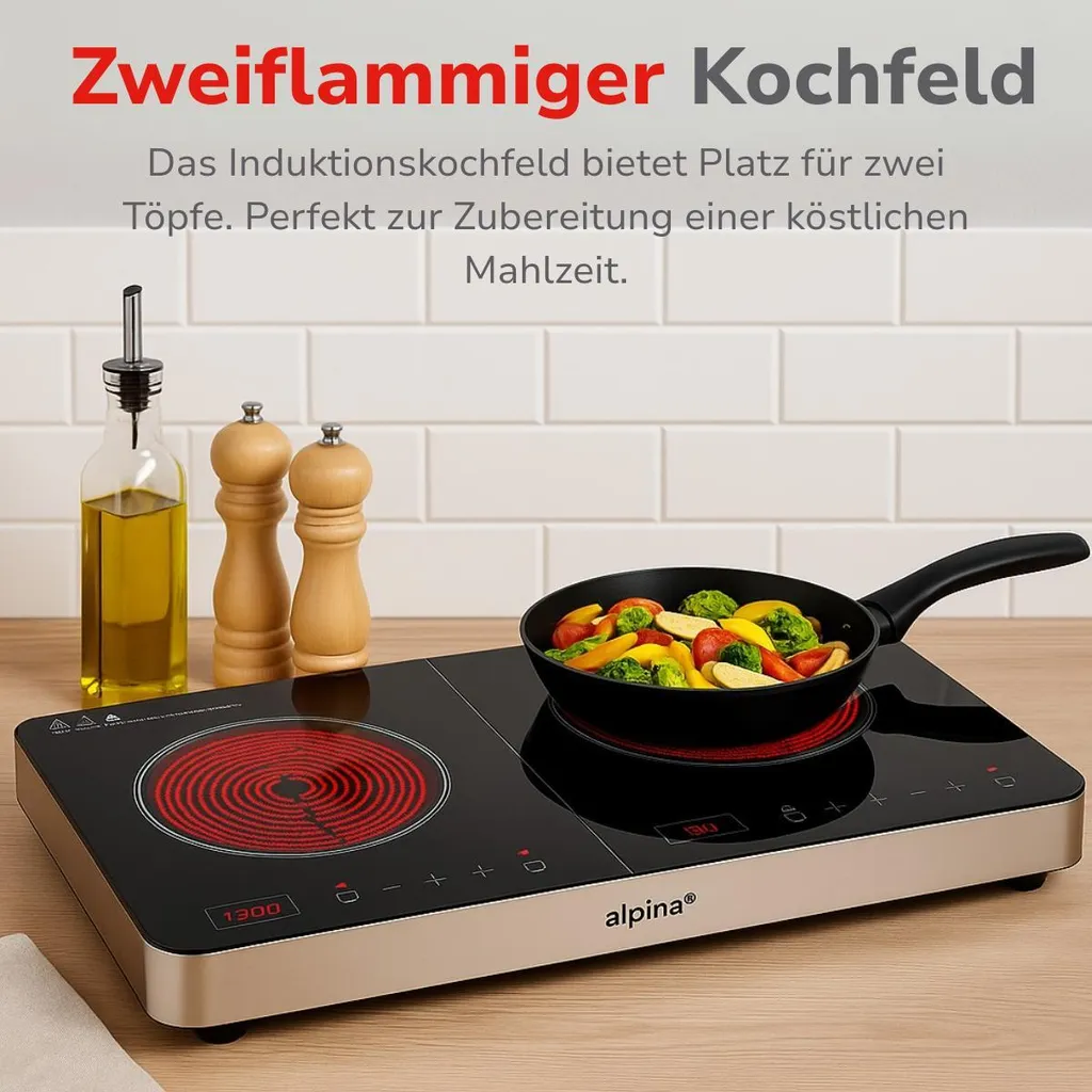 Plaque Induction Double Alpina 3500W : Finissez-en avec la Cuisson Lente - 5