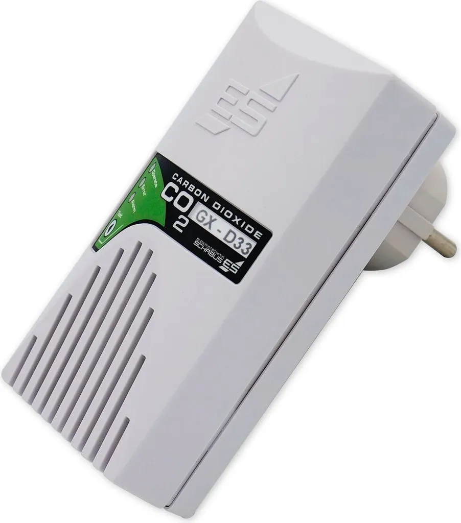 Détecteur de gaz CO2 Schabus 300257 avec alimentation secteur continue