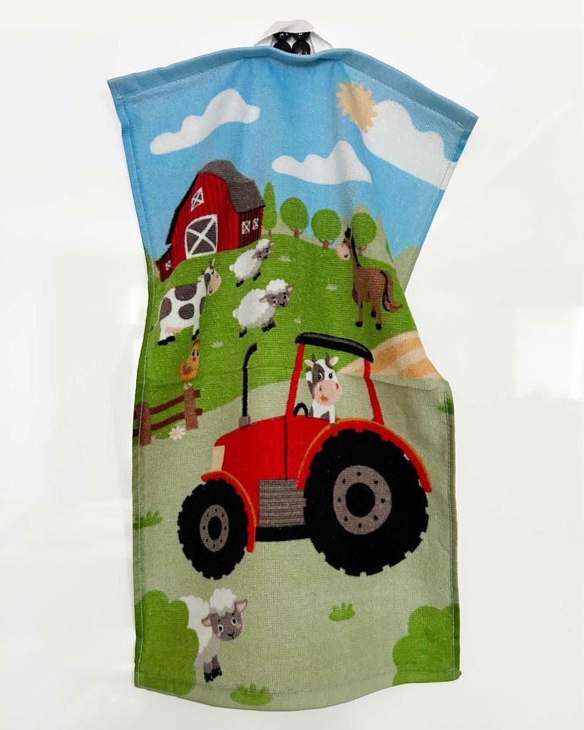 Detexpol Ręcznik dziecięcy 30x50 Traktor czerwony bawełna Zdjęcie produktu 