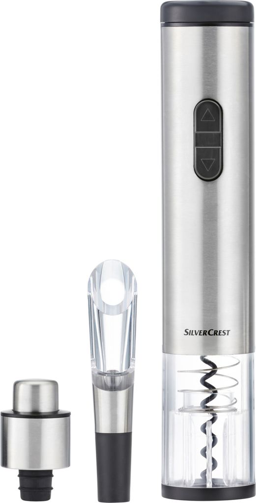 SILVERCREST KITCHEN TOOLS Elektrischer Korkenzieher, mit integriertem Folienschneider