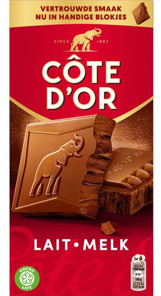 Côte d'Or L'Original chocolat au lait 180g - chocolat au Image du produit 