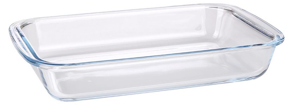 Rechteckige Glas-Auflaufform, hitzebeständig, für Backofen, Mikrowelle und Gefrierschrank geeignet, vielseitiges Kochgeschirr zum Grillen von Fle...