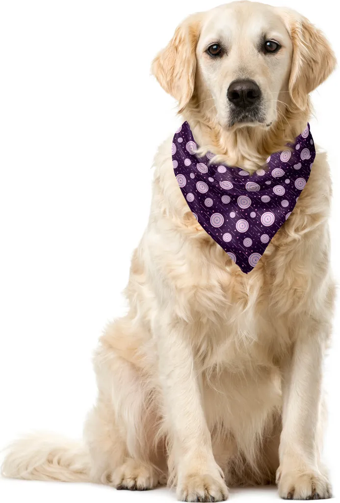 Bandana per Cani ABAKUHAUS 40cm Viola Rosa - Un Regalo Speciale