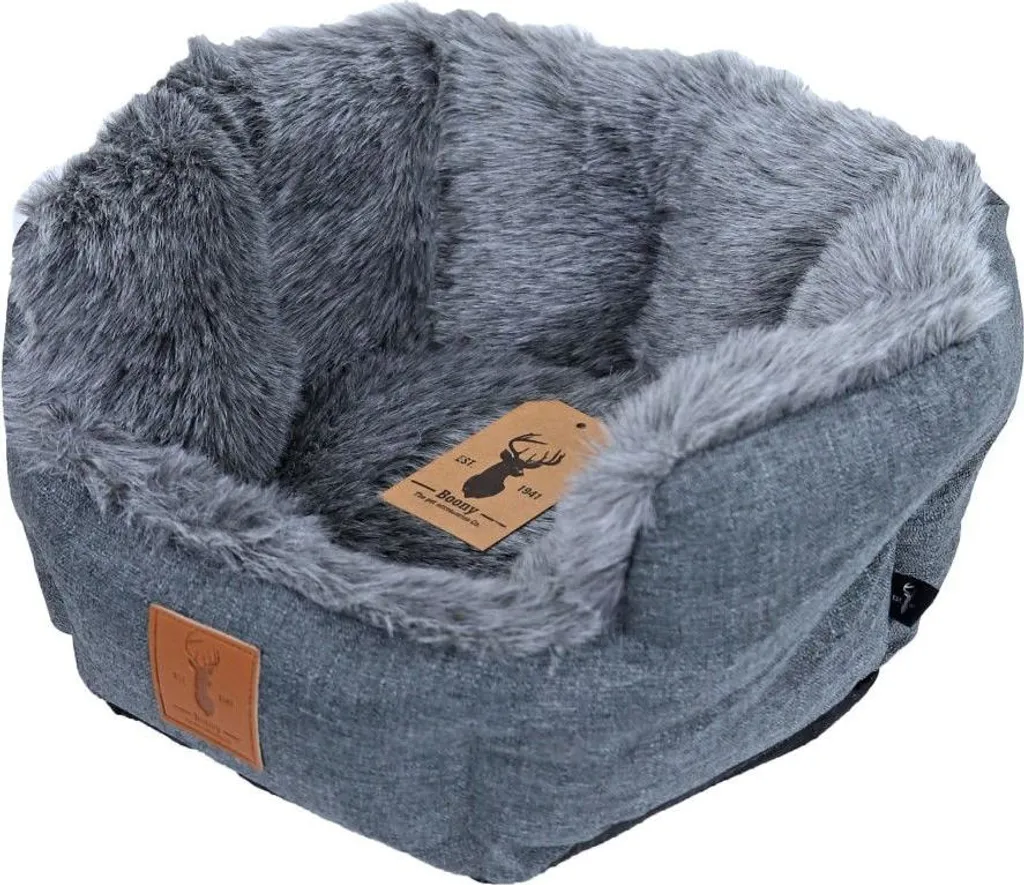 Boony Panier 40 cm blaireau gris Gebr de boon - Tissu robuste et doux