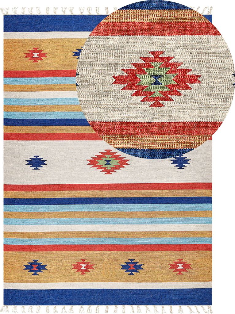 BELIANI Kelim-Teppich Mehrfarbig Baumwolle 200 x 300 cm mit Produktbild 
