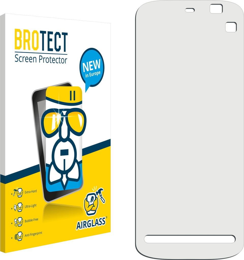 BROTECT Schutzglas für Nokia 5230 Schutzfolie Panzer Folie Glas Display Schutz klar