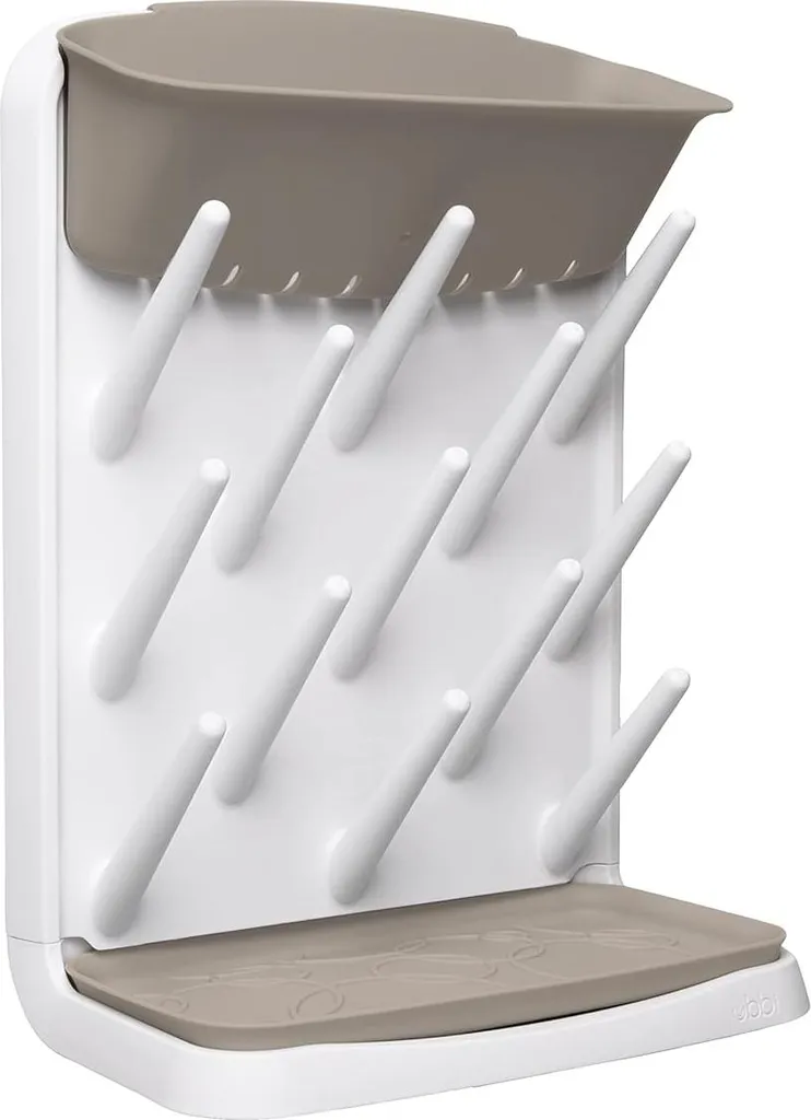 Séchoir vertical pour biberons coloris taupe - Format compact pratique