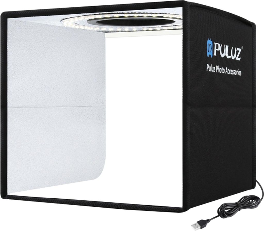 PULUZ Soft Box Set Portable Folding Photo Lighting Modifier Fotografie Zelt Box mit 12 Farben Backdrops