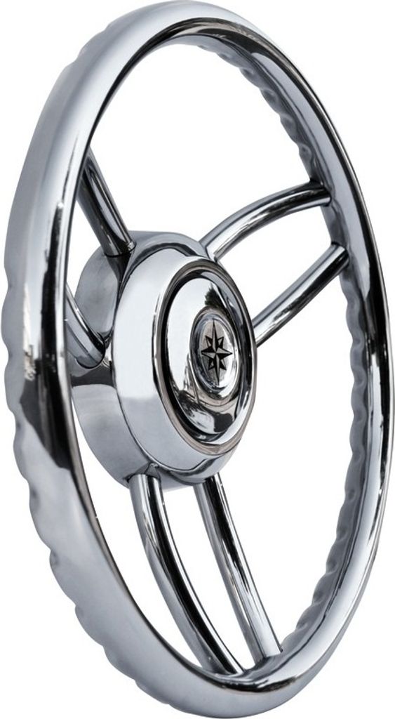 Steuerrad Blitz Edelstahl Edition