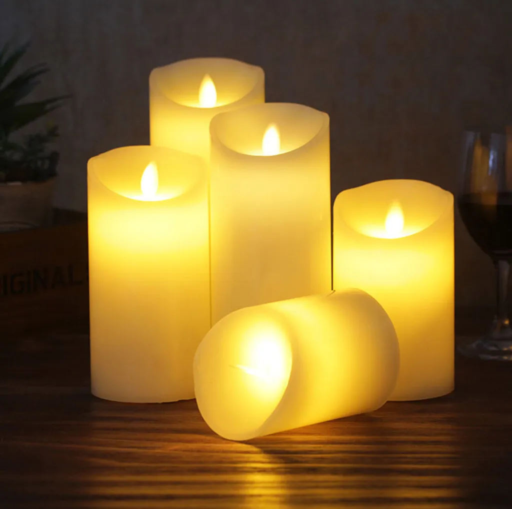 Set 5 Candele Elettriche Batteria Sicure per Bambini e Animali - 8