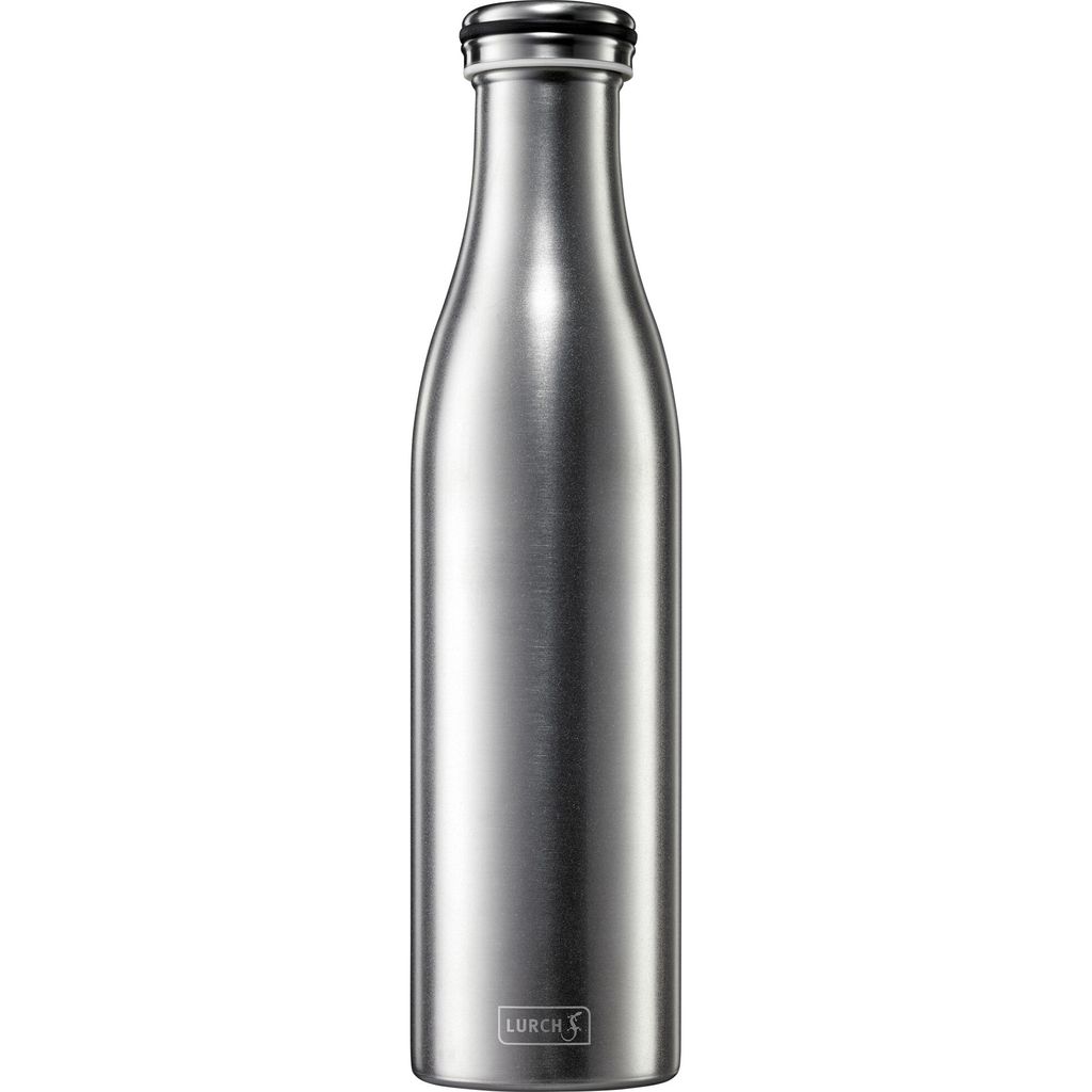 Lurch Stahl-Thermoflasche 0,75 l metallic