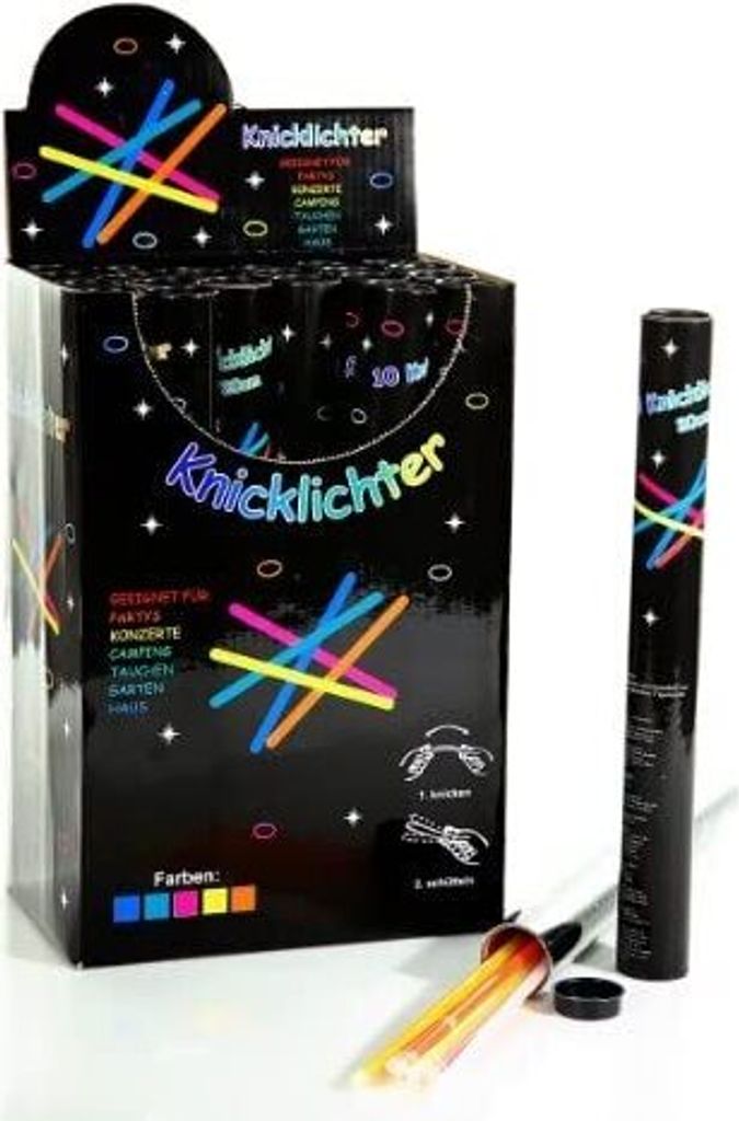 Knicklichter 10er Set 20cm in Röhre Produktbild 