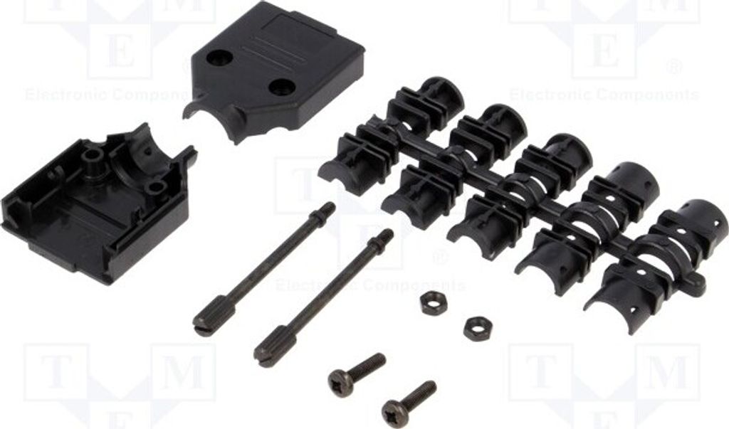 1x Gehäuse: für D-Sub-Steckverbinder D-Sub 9pin,D-Sub HD 15pin 6560-0108-01 D-Sub