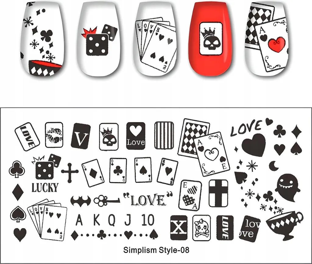 SimplismStyle-08 Piastra Stamping: Decori Unghie Minimal ed Eleganti