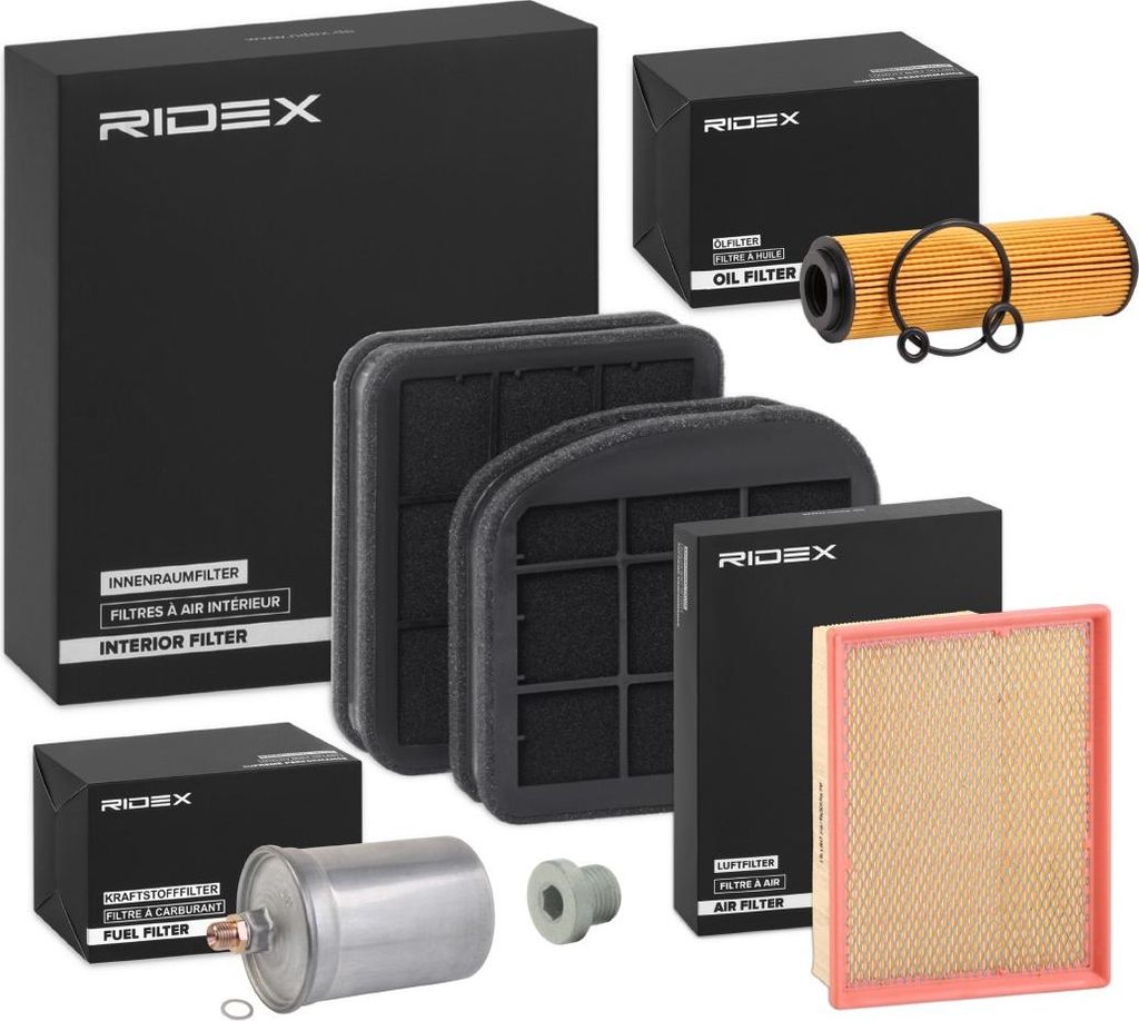 RIDEX Filterset Inspektionspaket Filtersatz passend für MERCEDES-BENZ C-Klasse Limousine (W202)