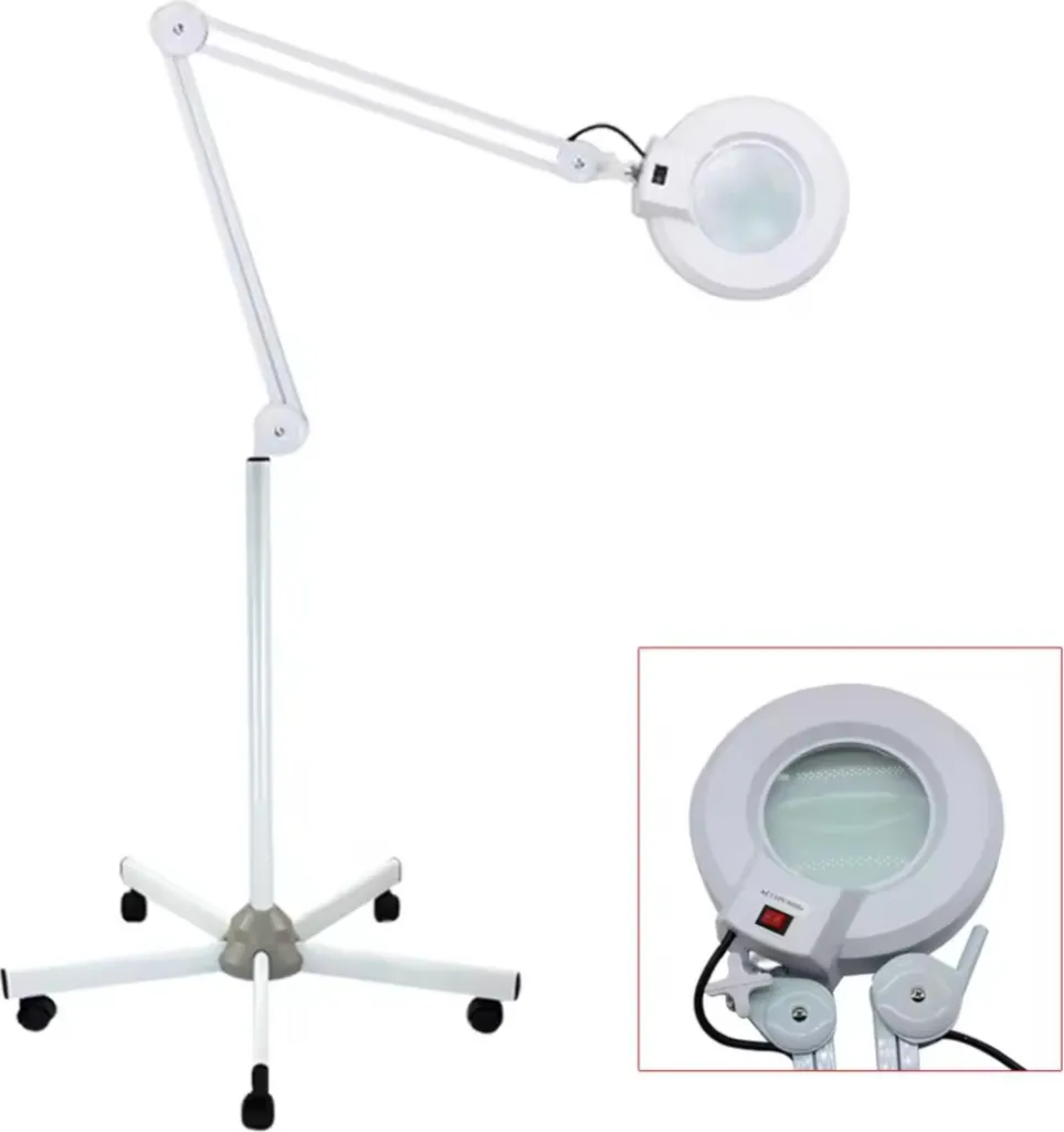 Lampe loupe 5x 22W lentille 235mm verre vert clair AC 240V pour atelier