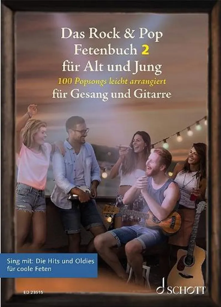 Livre de Chansons Rock & Pop Fetenbuch 2 pour Guitare et Chant Facile