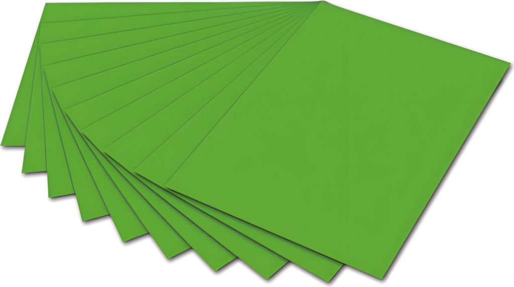 Folia Paper - Photocarton Folia 2Z 50 x 70 cm 300gr Nr55 Grasgrün | 10 Stück