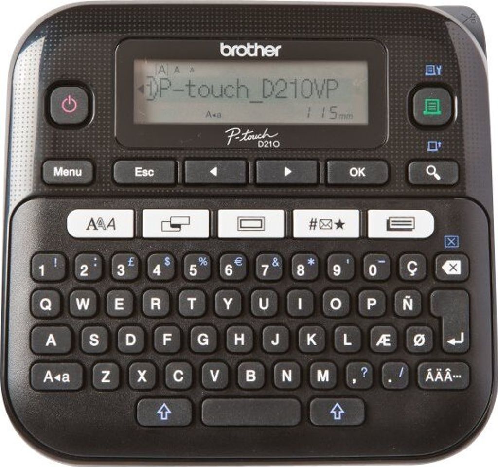 Brother PT-D210VP, QWERTY, Termotransferowy, 180 x 180 DPI, Zdjęcie produktu 