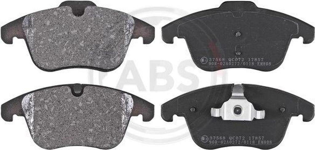 A.B.S. 37568 Bremsbelagsatz, Scheibenbremse OE 1379971 kompatibel mit Freelander, Evoque, S60, S-Max, Mondeo, Galaxy, S80, V60, V70, XC70