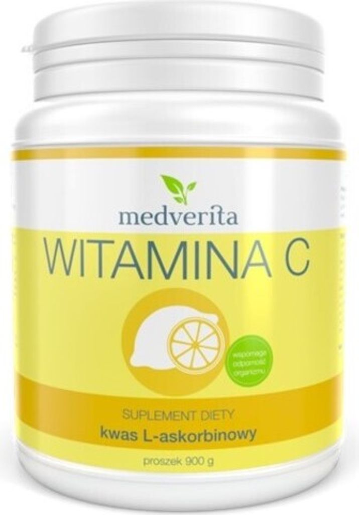 Medverita L-Ascorbinsäure Vitamin C – Hochdosiertes Pulver, 900 g