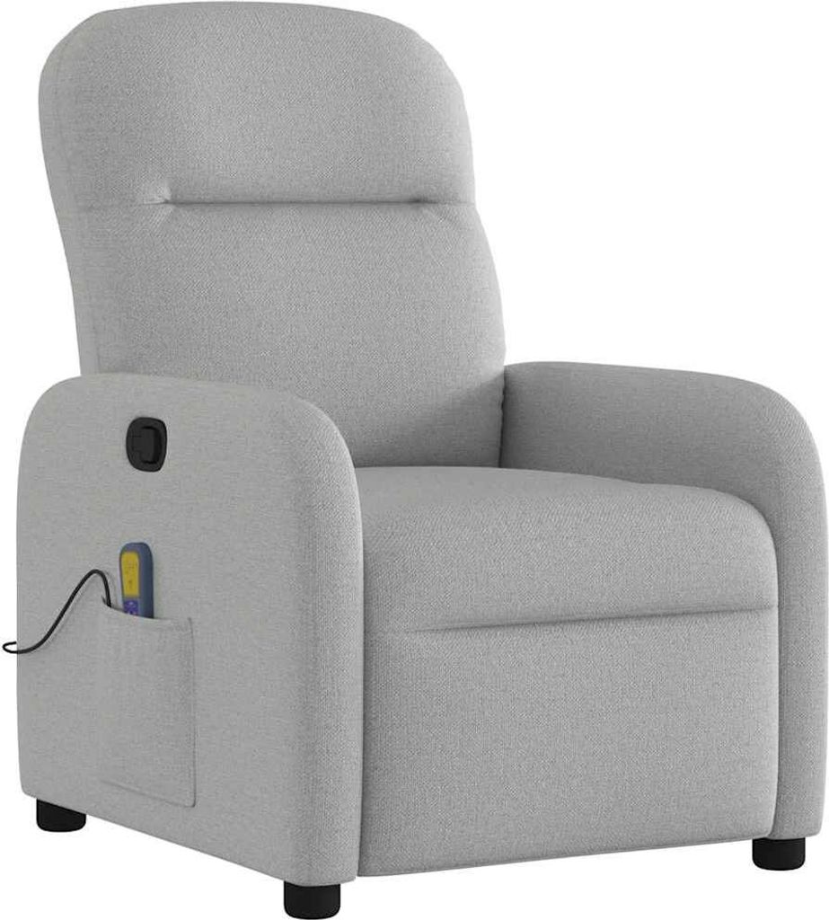 Massagesessel Wolkengrau Stoff