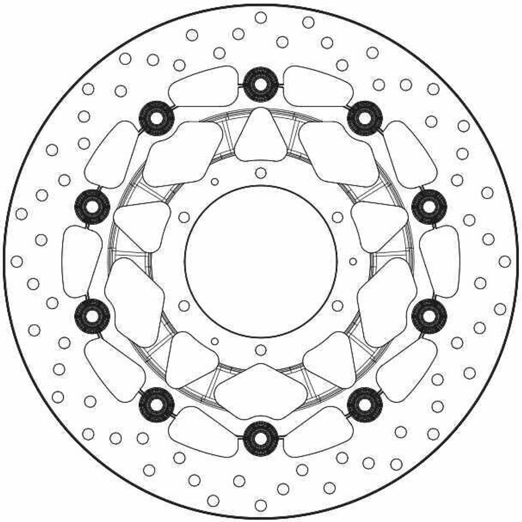 BREMBO Serie Oro Bremsscheibe 320mm 78B40876 Produktbild 