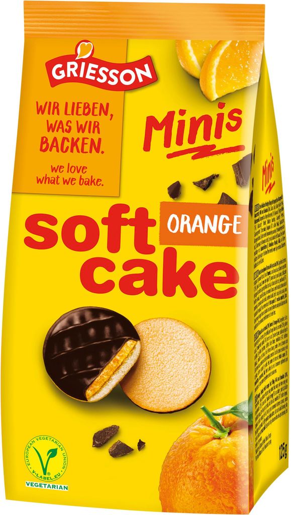 GRIESSON Soft Cake Minis Orange 125g Produktbild 