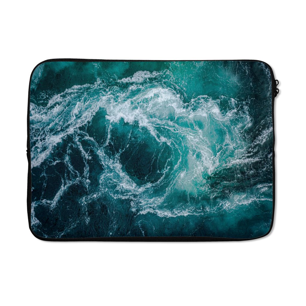 MuchoWow Laptop Hülle 13 Zoll Meer - Norwegen - Wasser Laptoptasche - Laptophülle - Sleeve - Rundumschutz