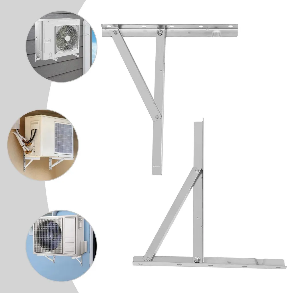 Support mural climatiseur renforcé 200kg - Console AC 46x33x43 cm