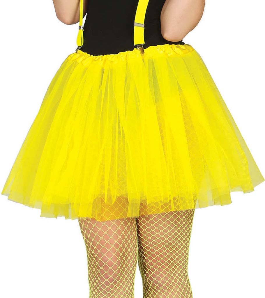 Gelber Kurzer Neon Tutu Frauen-Rock