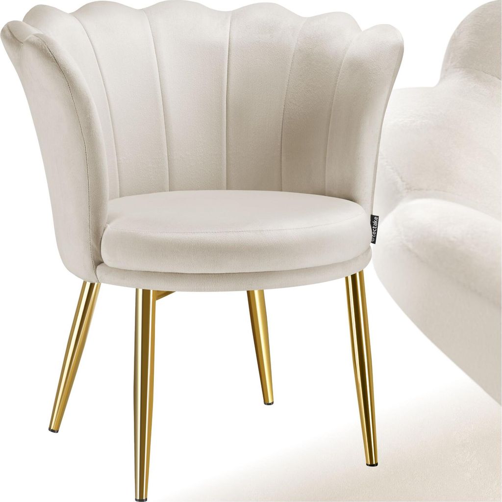 Sessel Stella, dicke Polsterung, 67x64x76cm - Samtoptik Produktbild 