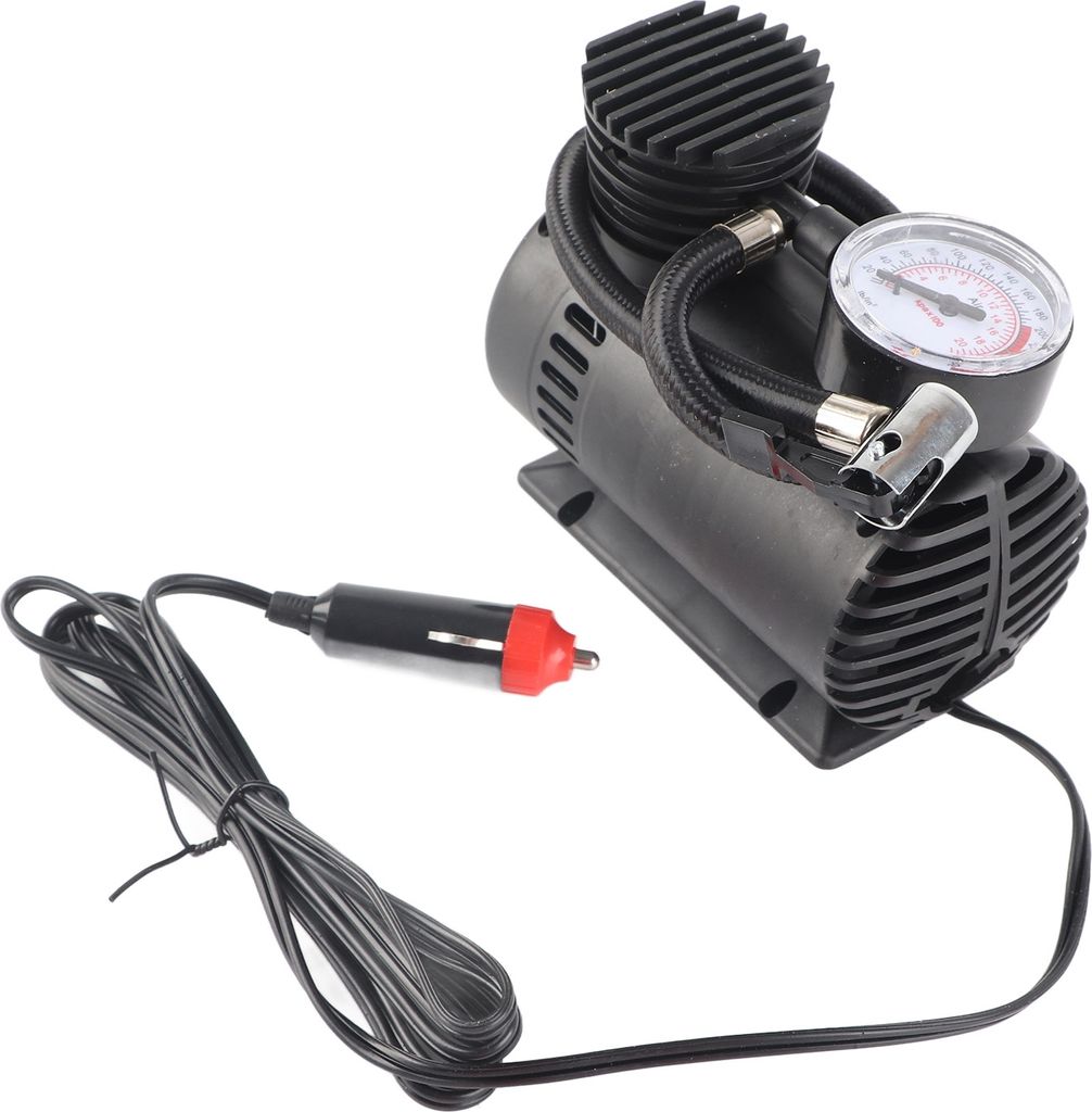 Auto-Luftpumpe Zifferblatt Design kratzfest Mini tragbare Reifenpumpe für Motorrad Boot 12V