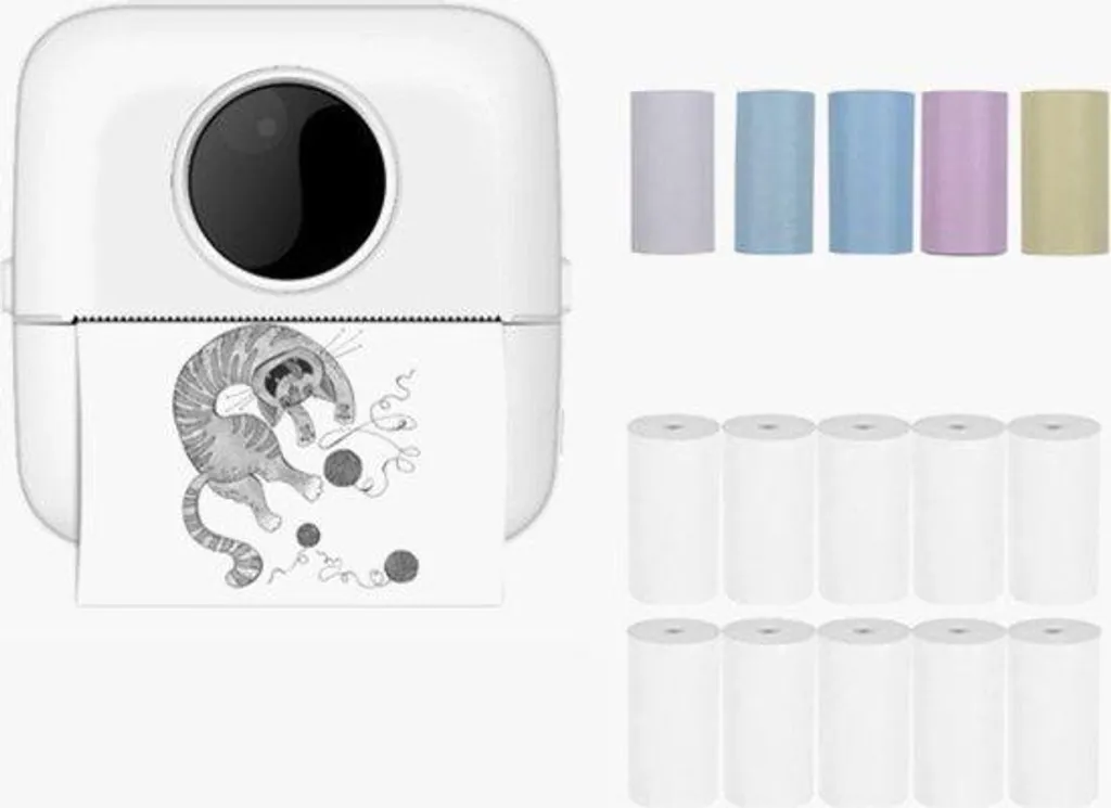 Imprimante photo compacte blanche sans fil portable WiFi série Pix-Mini