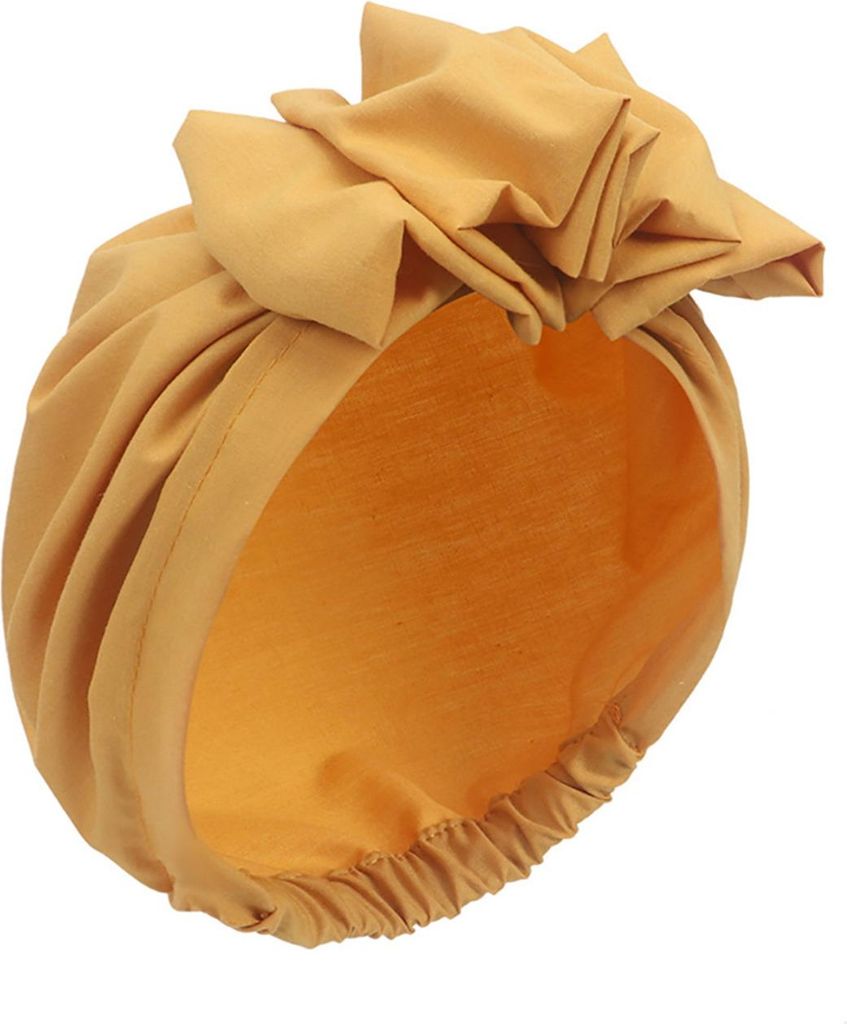 Turbanhut im Retro-Stil im französischen Stil mit Blumendekor, Damenhut, einfarbig, atmungsaktiv, winddicht, Kopfbedeckung für den Alltag