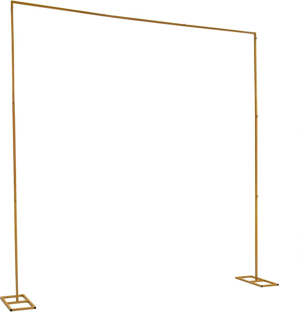 Arco Matrimonio in Ferro Oro 300x300 cm - Alta Qualità e Stabilità