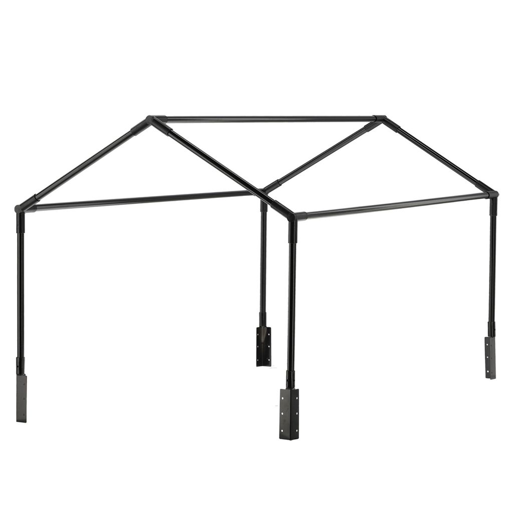 FLO Gewächshaus 60x120x80 cm Transparent und Schwarz Produktbild 11